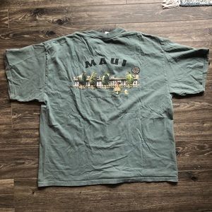 The Duck Company Men’s Sea Foam Green Maui Vintage Tee Turtles Dropping 2XL